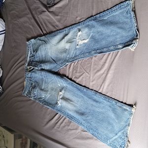 Vintage abercrombie mens loose fit bootcut jeans 32x32